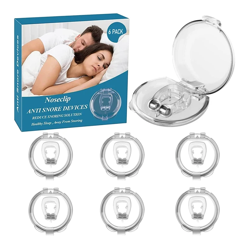 Anti Snore Contour Pillow - อุปกรณ์ป้องกันการนอนกรนซิลิโคนคลิปจมูกถาดแม่เหล็กช่วยปรับปรุงการนอนหลับง่ายต่อการหายใจหยุดหายใจขณะหลับอุปกรณ์ป้องกันกลางคืน