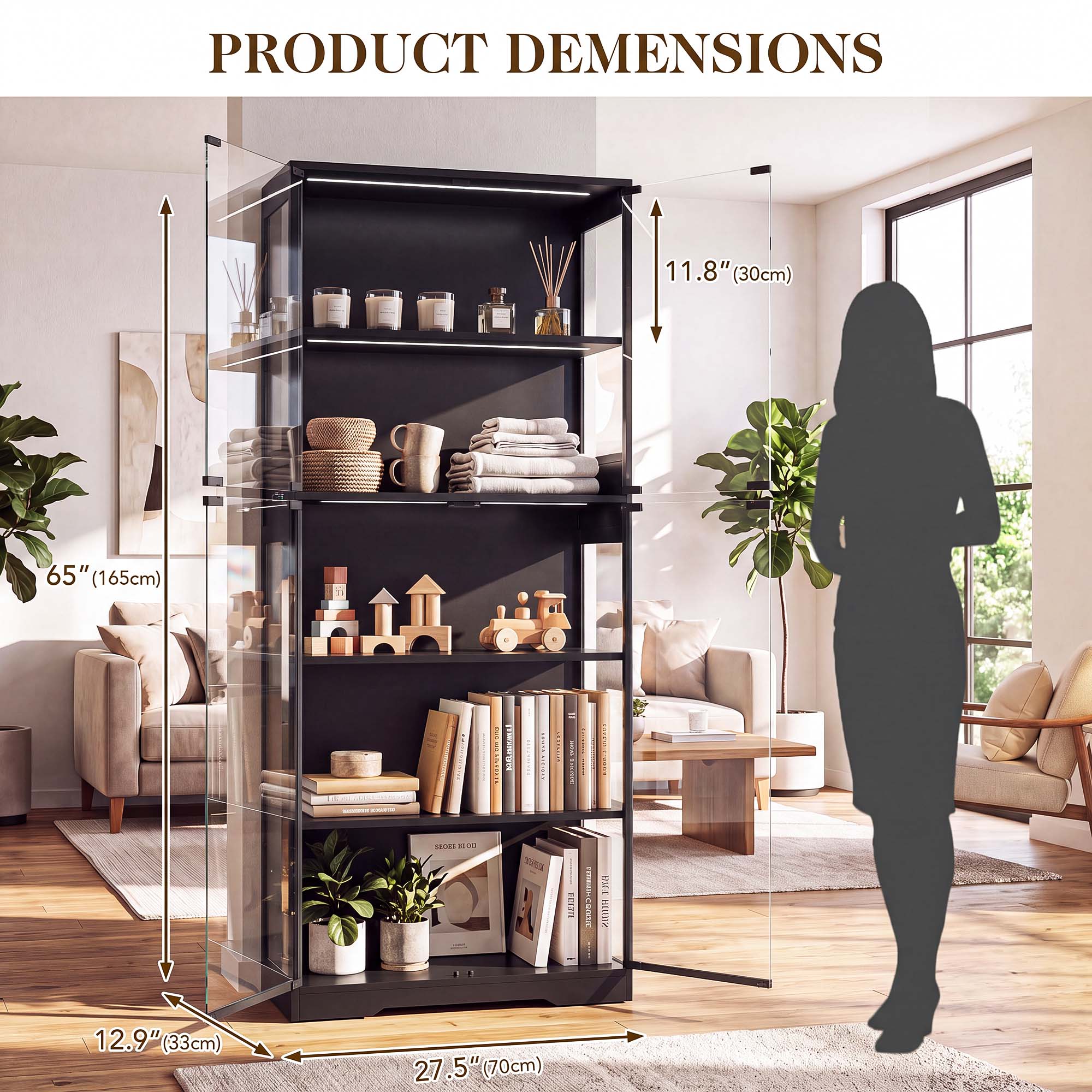 ตู้โชว์ 5 ชั้น TCGBKAF พร้อมปร - Storage & Organization บทวิจารณ์และราคา