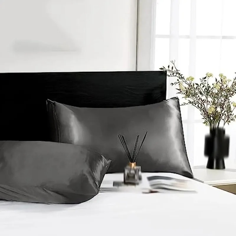 ปลอกหมอนผ้าซาตินซิลค์สำหรับผมแ - Satin Silk Pillowcase Hair Skin บทวิจารณ์และราคา