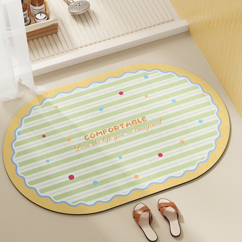 VIKAMA แผ่นรองอาบน้ำไดอะตอมไมต - Quick Dry Diatomite Bath Mat บทวิจารณ์และราคา