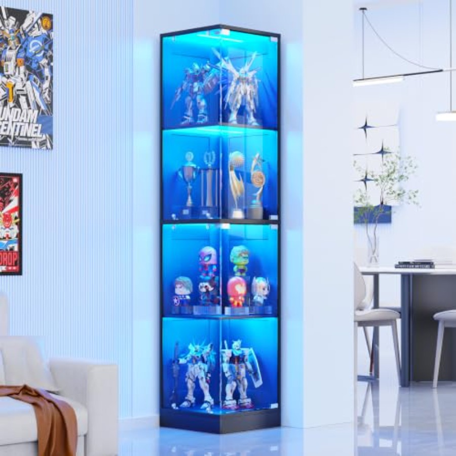 ตู้โชว์มุมพร้อมประตูกระจก ทำจา - Lighting บทวิจารณ์และราคา
