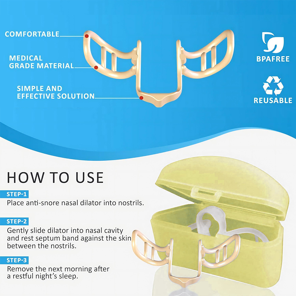 ที่หนีบจมูกซิลิโคนแบบใหม่สำหรั - Anti Snore Contour Pillow บทวิจารณ์และราคา