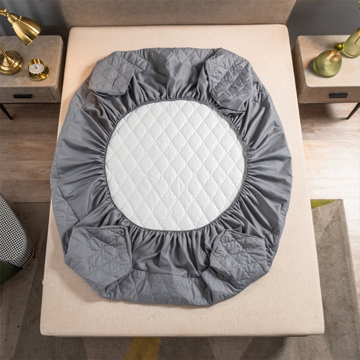 ผ้าปูที่นอนกันน้ำแบบรัดมุม, แผ - Waterproof Mattress Protector Breathable บทวิจารณ์และราคา