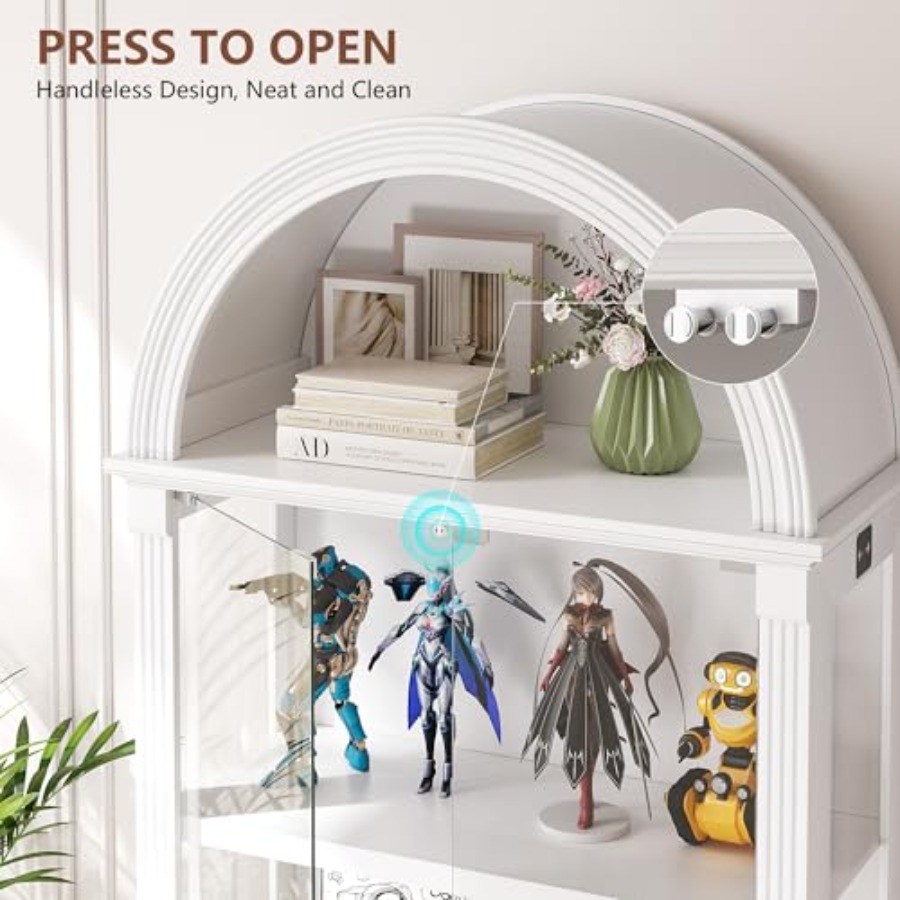 ตู้โชว์ทรงโค้งสำหรับห้องนั่งเล - Lighting บทวิจารณ์และราคา