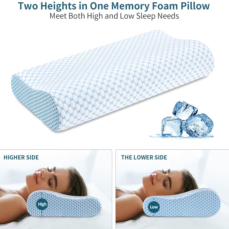 หมอนรองคอเมมโมรี่โฟมแบบสโลว์รี - Anti Snore Contour Pillow บทวิจารณ์และราคา