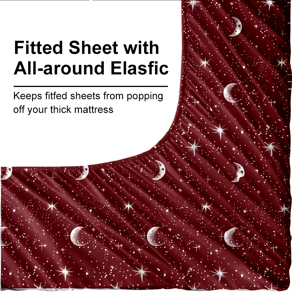 ชุดผ้าปูที่นอนไมโครไฟเบอร์ลายพ - Fitted Bed Sheets Deep Pocket บทวิจารณ์และราคา