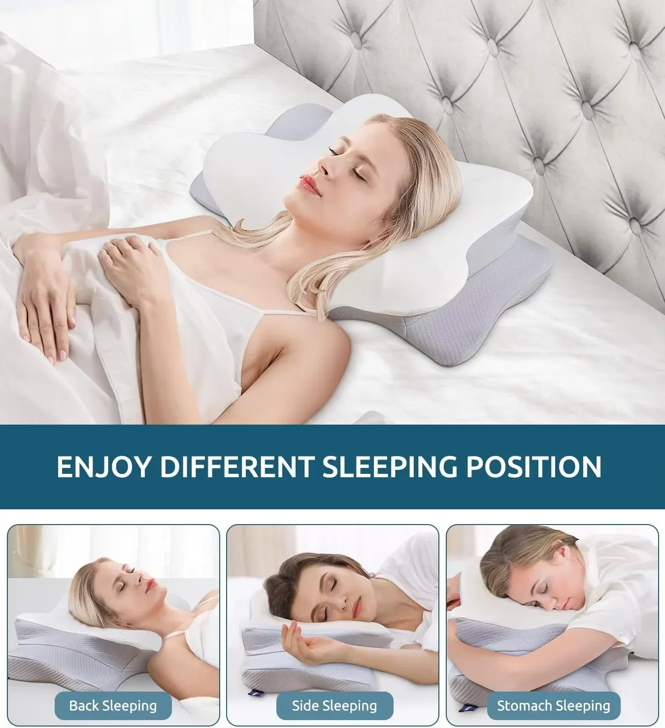 Ergonomic Orthopedic Memory Fo - Memory Foam Orthopedic Pillow Neck Pain บทวิจารณ์และราคา