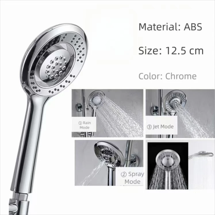 หัวฝักบัวแรงดันสูงแบบมือถือ ป้ - High Pressure Shower Head Handheld บทวิจารณ์และราคา