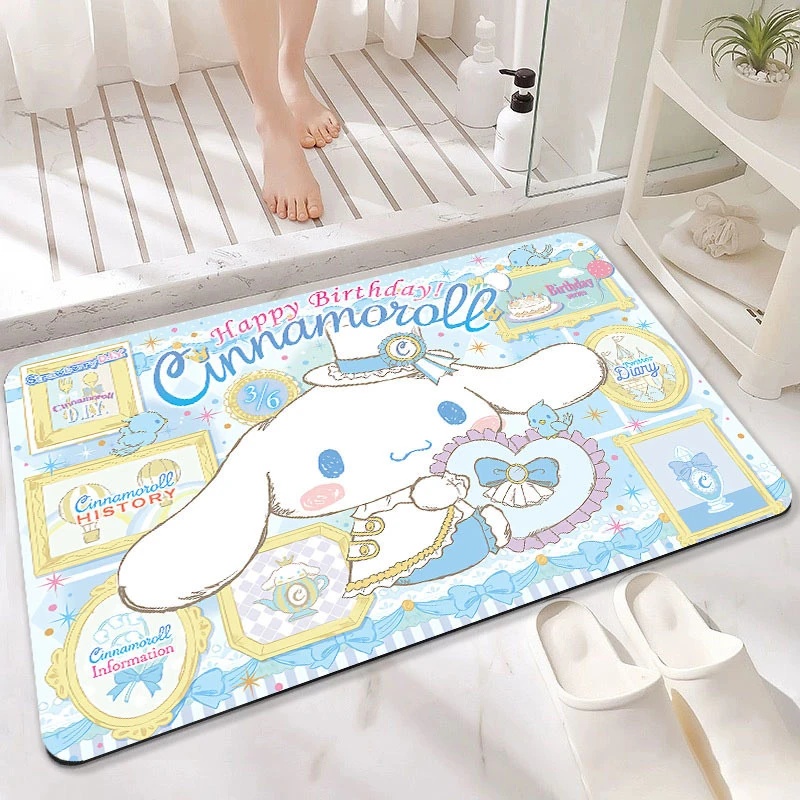 แผ่นรองอาบน้ำไดอะตอมไมต์ลายคุโ - Quick Dry Diatomite Bath Mat บทวิจารณ์และราคา