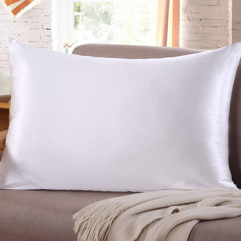 ใหม่ผ้าไหมซาตินหมอนสําหรับผมแล - Satin Silk Pillowcase Hair Skin บทวิจารณ์และราคา